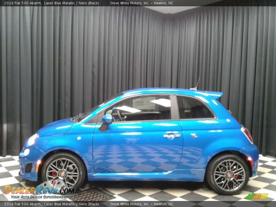 2019 Fiat 500 Abarth Laser Blue Metallic / Nero (Black) Photo #1