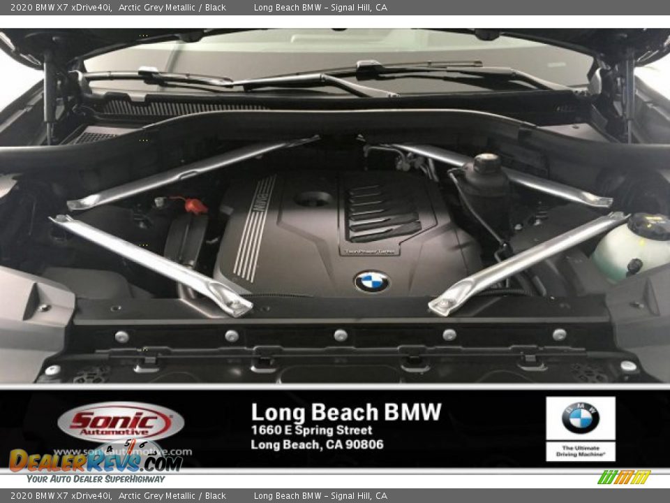 2020 BMW X7 xDrive40i Arctic Grey Metallic / Black Photo #8