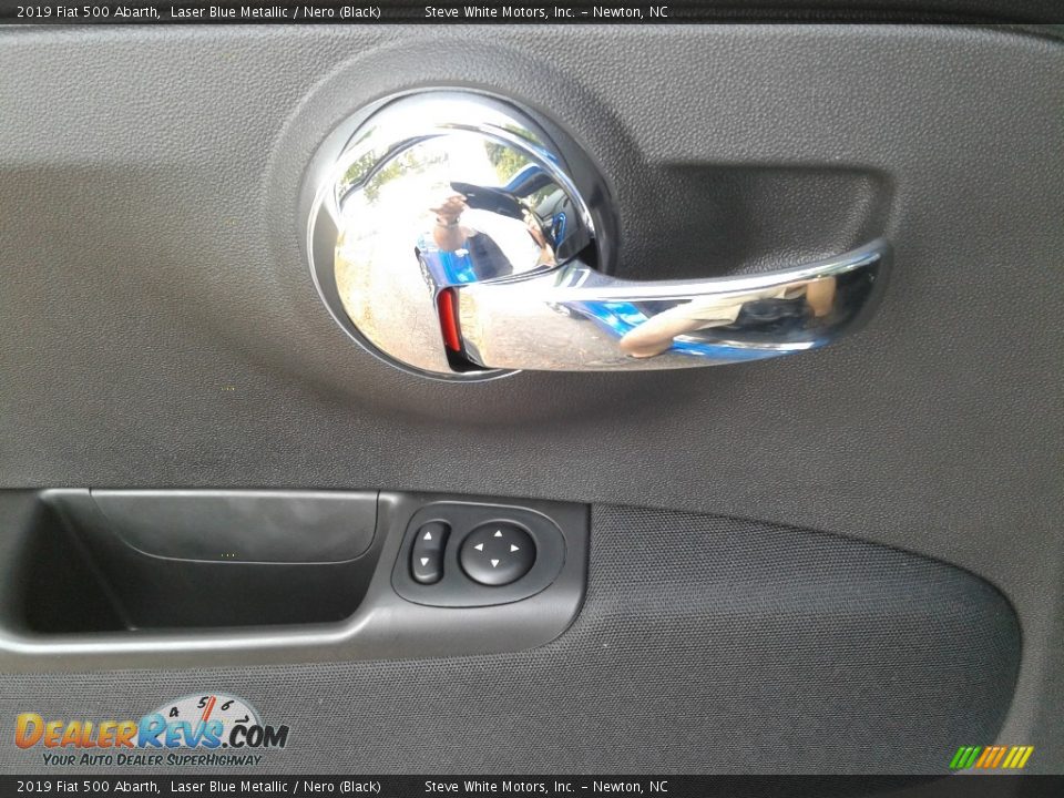 2019 Fiat 500 Abarth Laser Blue Metallic / Nero (Black) Photo #9