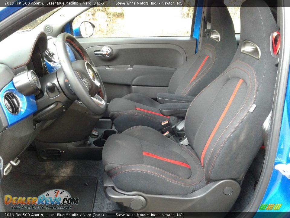 Nero (Black) Interior - 2019 Fiat 500 Abarth Photo #10