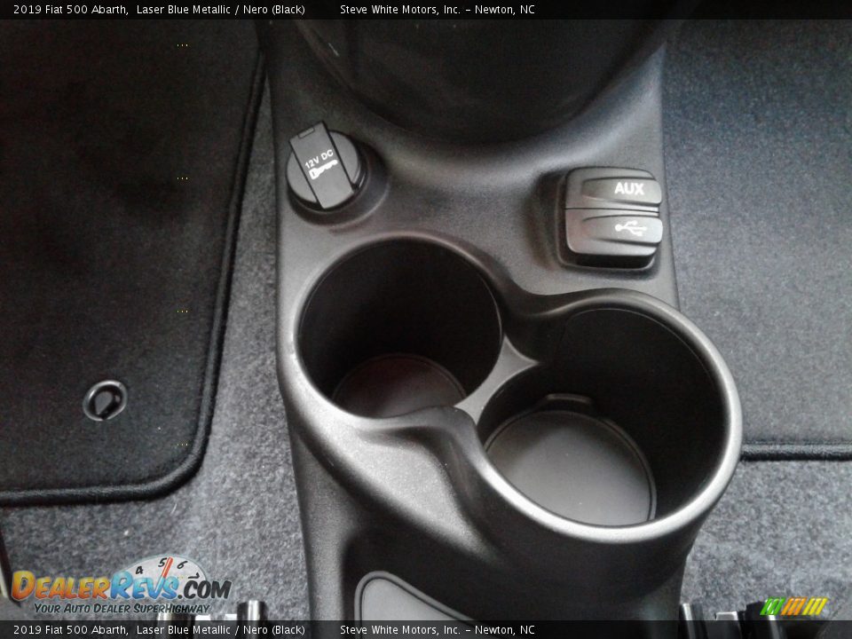 2019 Fiat 500 Abarth Laser Blue Metallic / Nero (Black) Photo #23