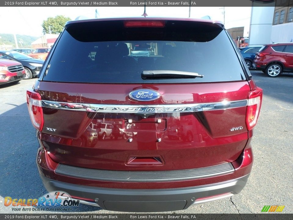 2019 Ford Explorer XLT 4WD Burgundy Velvet / Medium Black Photo #3
