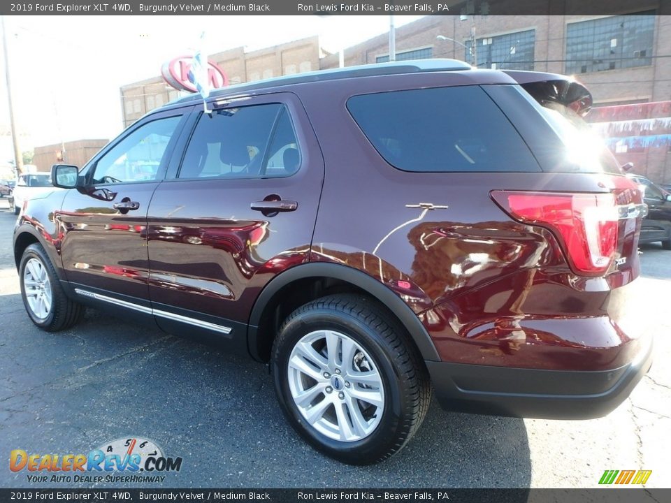 2019 Ford Explorer XLT 4WD Burgundy Velvet / Medium Black Photo #5