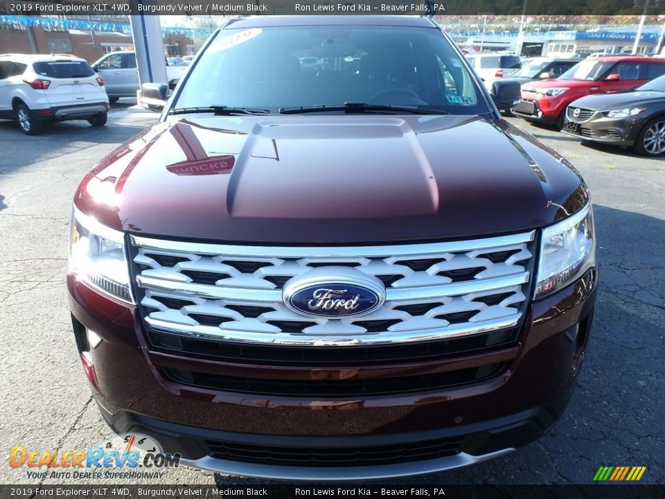 2019 Ford Explorer XLT 4WD Burgundy Velvet / Medium Black Photo #8