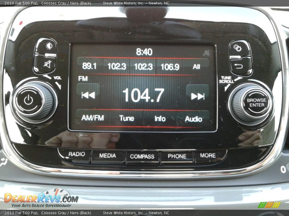 2019 Fiat 500 Pop Colosseo Gray / Nero (Black) Photo #20