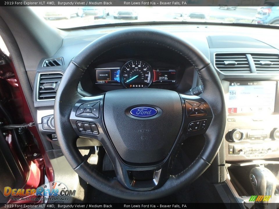 2019 Ford Explorer XLT 4WD Burgundy Velvet / Medium Black Photo #17