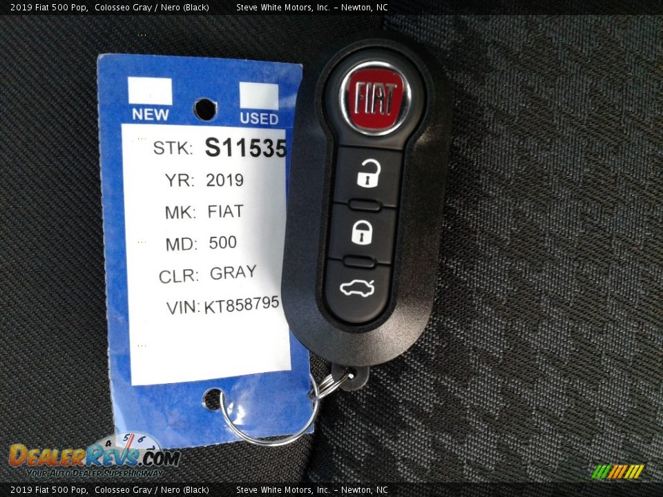 2019 Fiat 500 Pop Colosseo Gray / Nero (Black) Photo #25