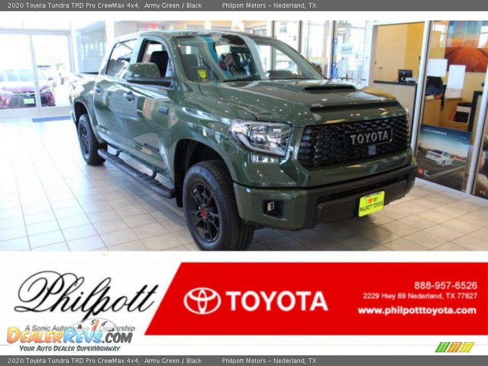 2020 Toyota Tundra TRD Pro CrewMax 4x4 Army Green / Black Photo #1