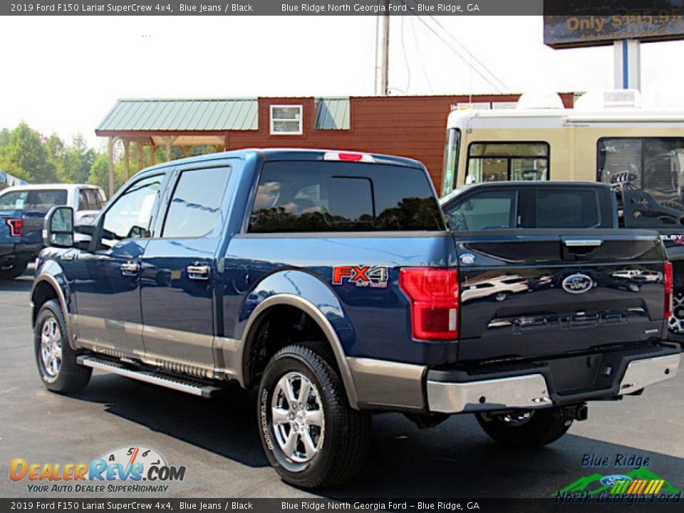 2019 Ford F150 Lariat SuperCrew 4x4 Blue Jeans / Black Photo #3