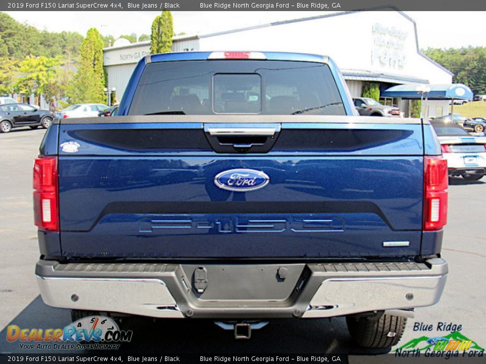 2019 Ford F150 Lariat SuperCrew 4x4 Blue Jeans / Black Photo #4