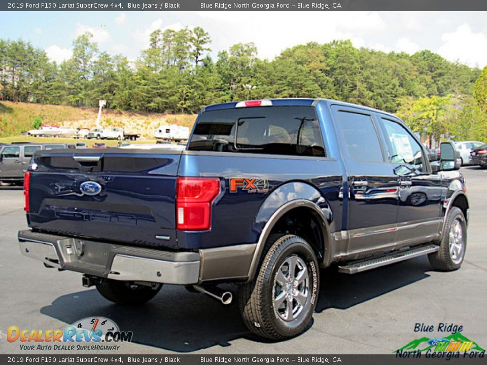 2019 Ford F150 Lariat SuperCrew 4x4 Blue Jeans / Black Photo #5
