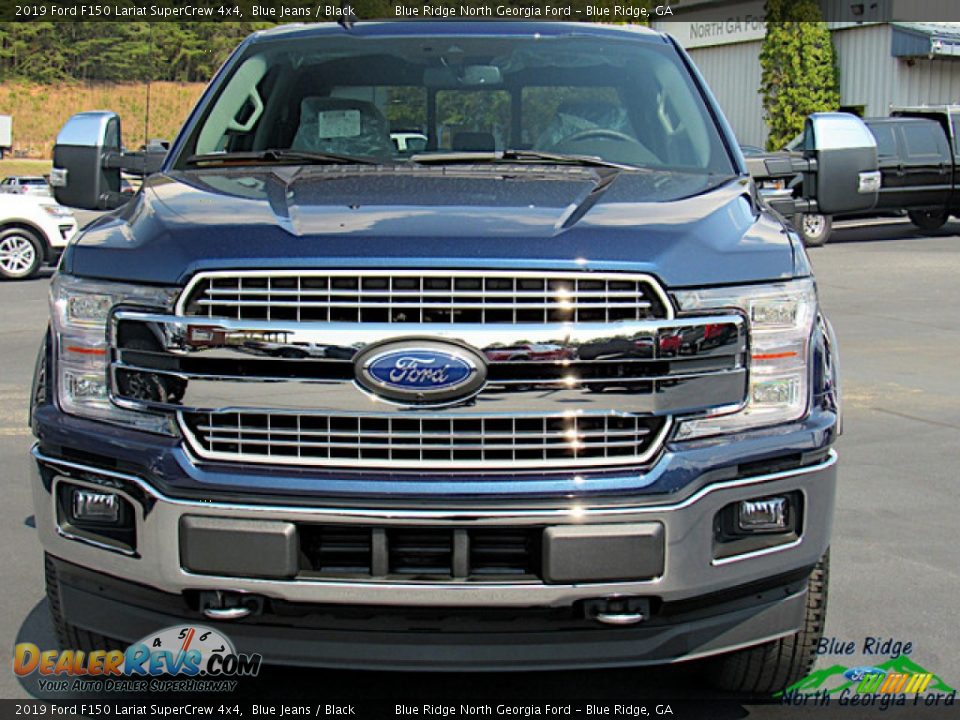 2019 Ford F150 Lariat SuperCrew 4x4 Blue Jeans / Black Photo #8