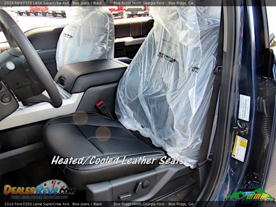 2019 Ford F150 Lariat SuperCrew 4x4 Blue Jeans / Black Photo #10