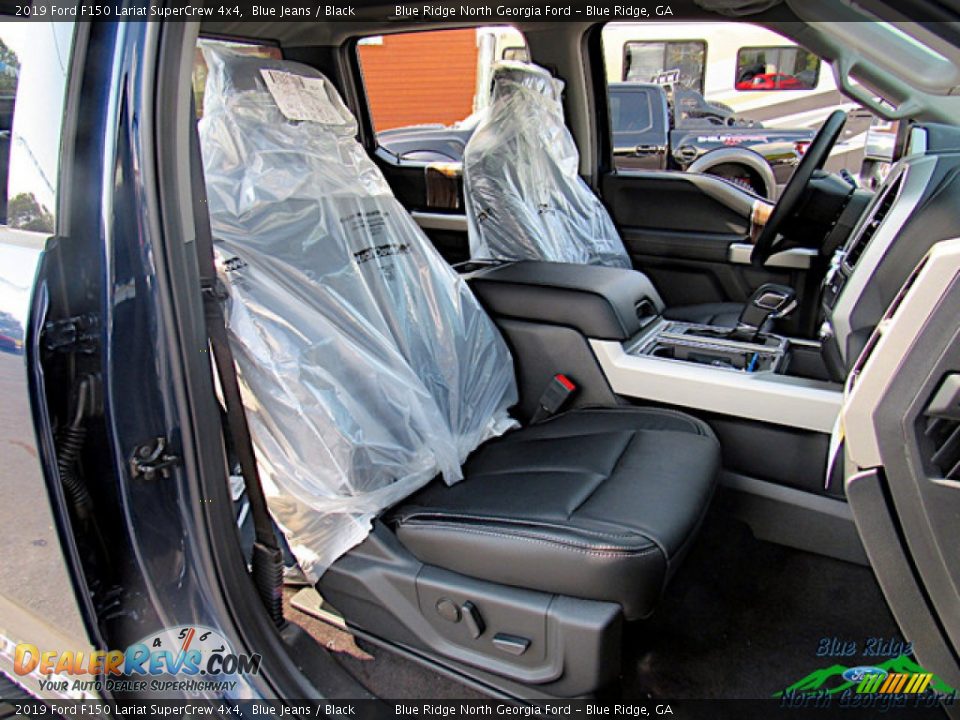 2019 Ford F150 Lariat SuperCrew 4x4 Blue Jeans / Black Photo #11