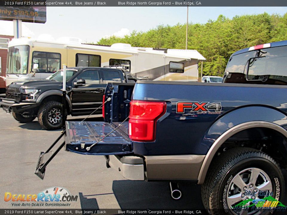 2019 Ford F150 Lariat SuperCrew 4x4 Blue Jeans / Black Photo #13