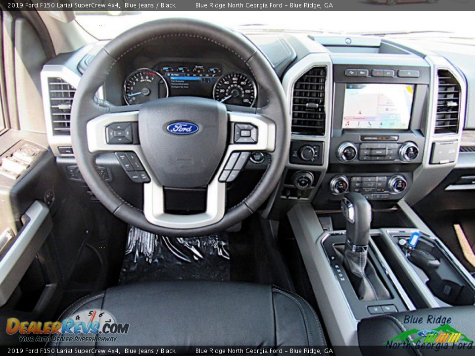 2019 Ford F150 Lariat SuperCrew 4x4 Blue Jeans / Black Photo #14
