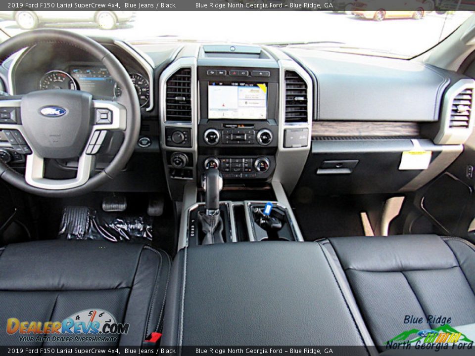 2019 Ford F150 Lariat SuperCrew 4x4 Blue Jeans / Black Photo #15