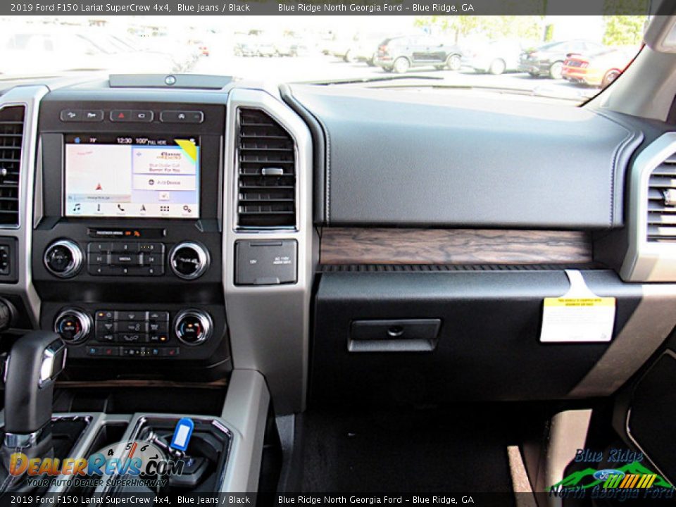2019 Ford F150 Lariat SuperCrew 4x4 Blue Jeans / Black Photo #16