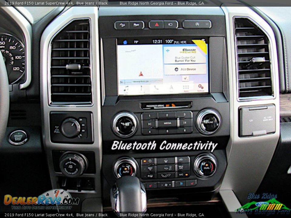 2019 Ford F150 Lariat SuperCrew 4x4 Blue Jeans / Black Photo #18