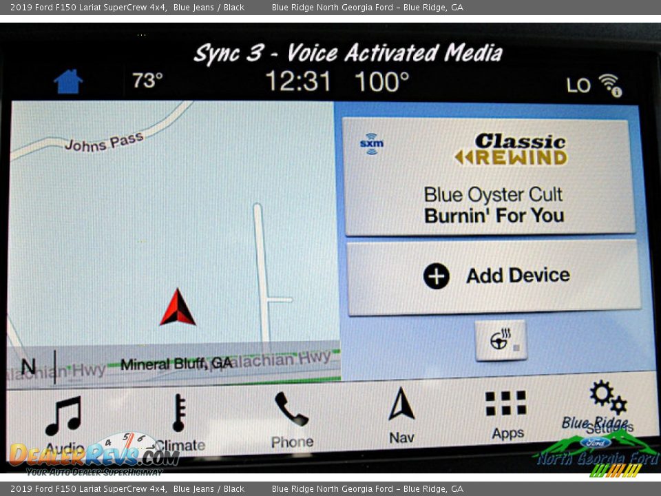 2019 Ford F150 Lariat SuperCrew 4x4 Blue Jeans / Black Photo #19