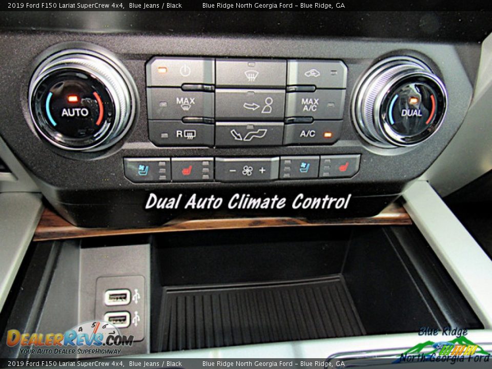2019 Ford F150 Lariat SuperCrew 4x4 Blue Jeans / Black Photo #23