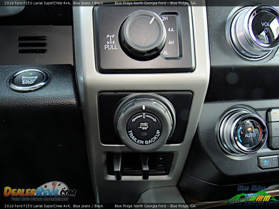 2019 Ford F150 Lariat SuperCrew 4x4 Blue Jeans / Black Photo #24