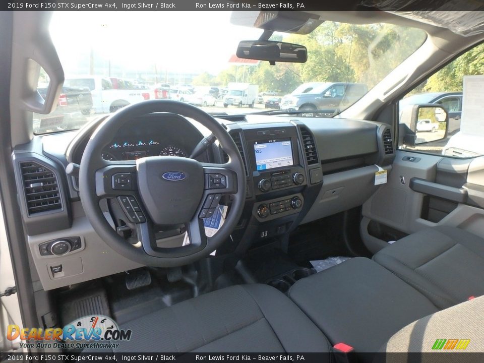 2019 Ford F150 STX SuperCrew 4x4 Ingot Silver / Black Photo #14