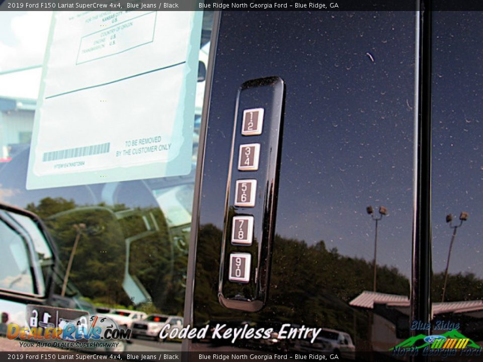 2019 Ford F150 Lariat SuperCrew 4x4 Blue Jeans / Black Photo #29