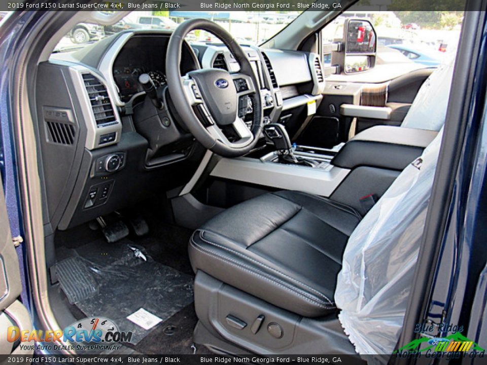 2019 Ford F150 Lariat SuperCrew 4x4 Blue Jeans / Black Photo #31