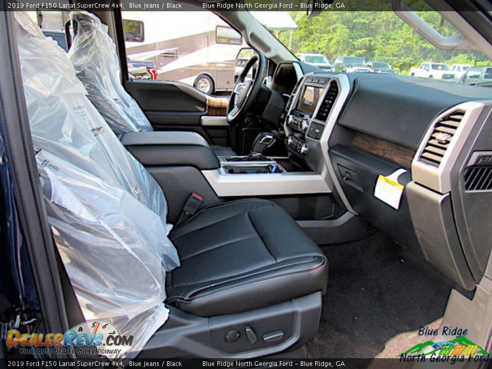 2019 Ford F150 Lariat SuperCrew 4x4 Blue Jeans / Black Photo #32