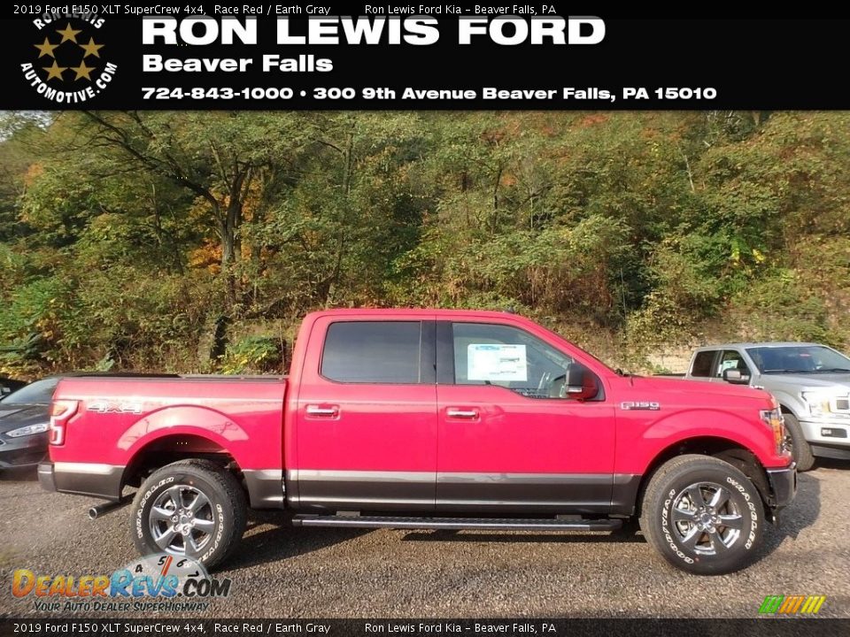 2019 Ford F150 XLT SuperCrew 4x4 Race Red / Earth Gray Photo #1