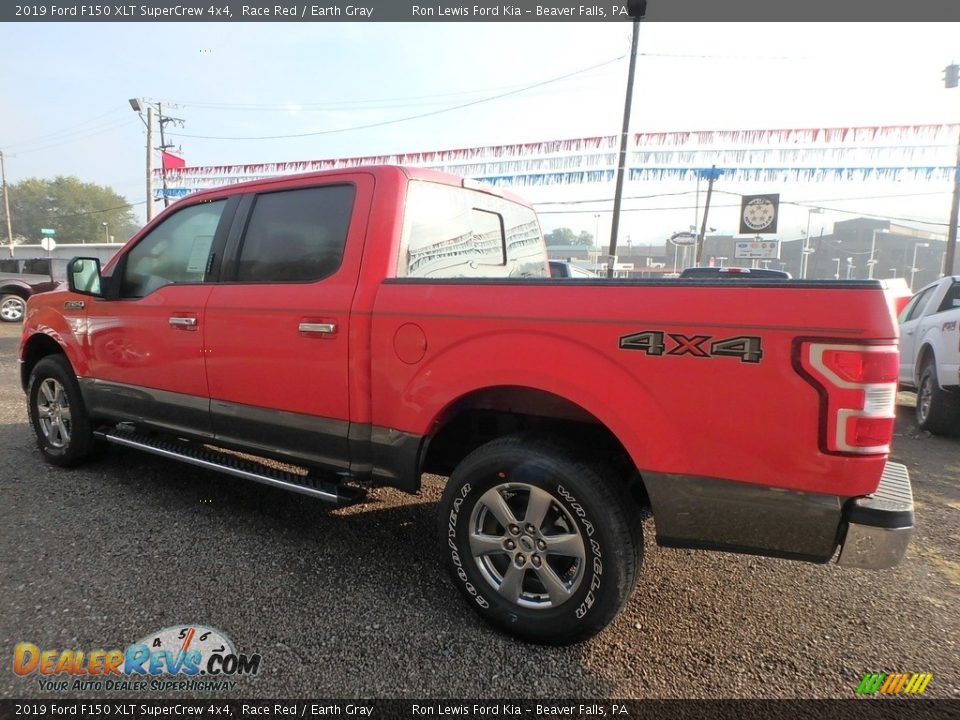 2019 Ford F150 XLT SuperCrew 4x4 Race Red / Earth Gray Photo #4