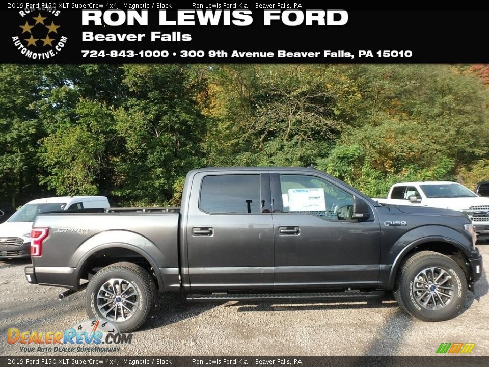2019 Ford F150 XLT SuperCrew 4x4 Magnetic / Black Photo #1