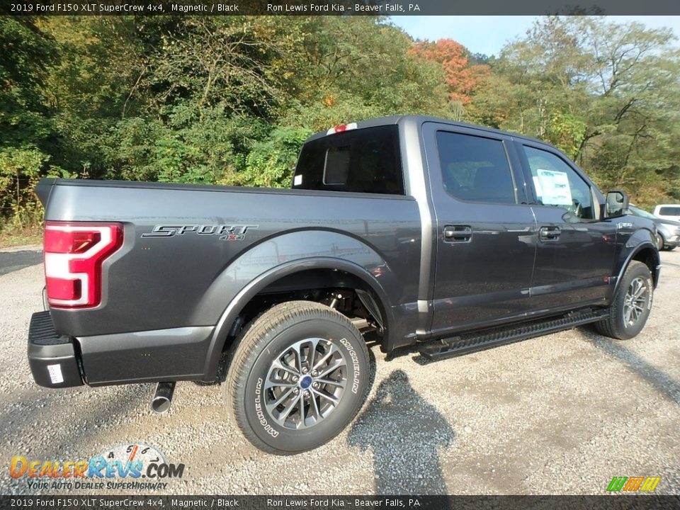 2019 Ford F150 XLT SuperCrew 4x4 Magnetic / Black Photo #2