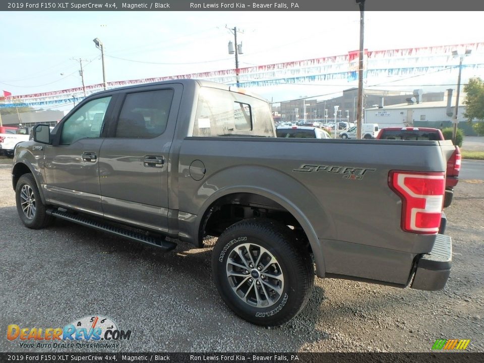2019 Ford F150 XLT SuperCrew 4x4 Magnetic / Black Photo #4