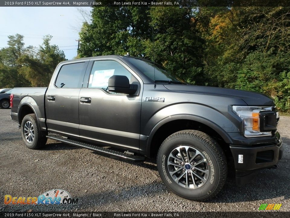 2019 Ford F150 XLT SuperCrew 4x4 Magnetic / Black Photo #8