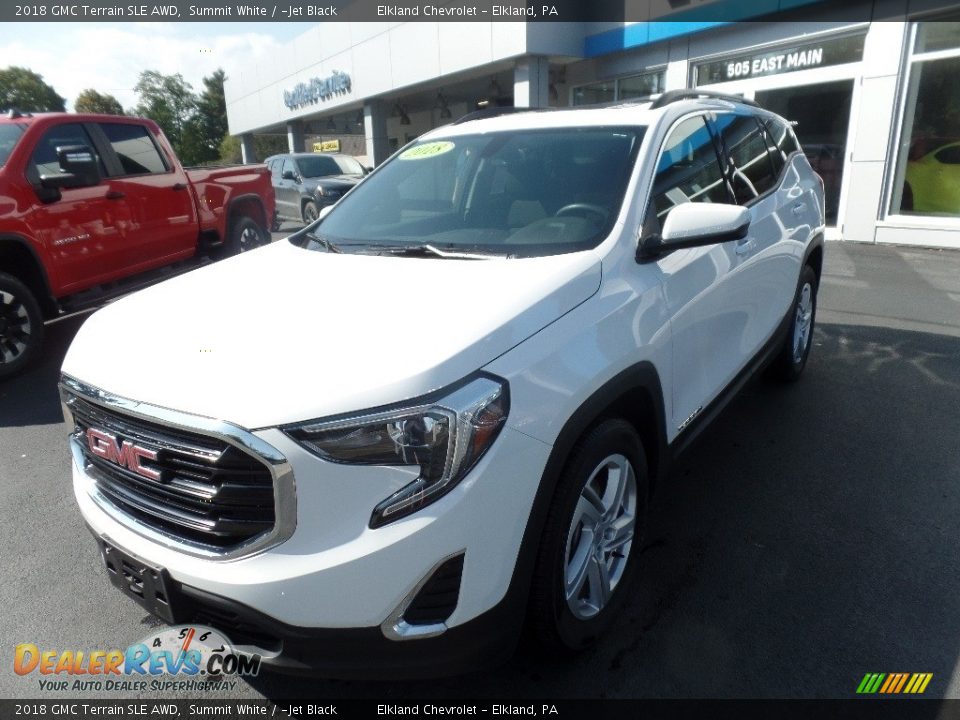 2018 GMC Terrain SLE AWD Summit White / ­Jet Black Photo #3