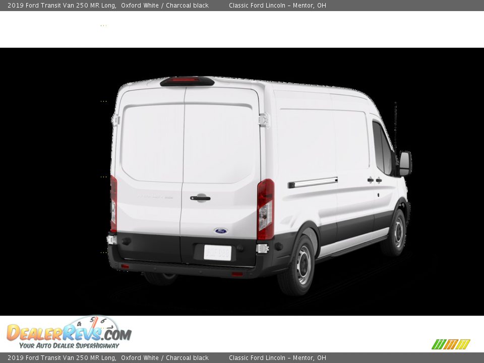 2019 Ford Transit Van 250 MR Long Oxford White / Charcoal black Photo #3
