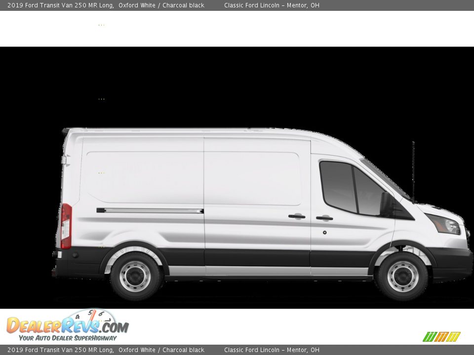 2019 Ford Transit Van 250 MR Long Oxford White / Charcoal black Photo #5