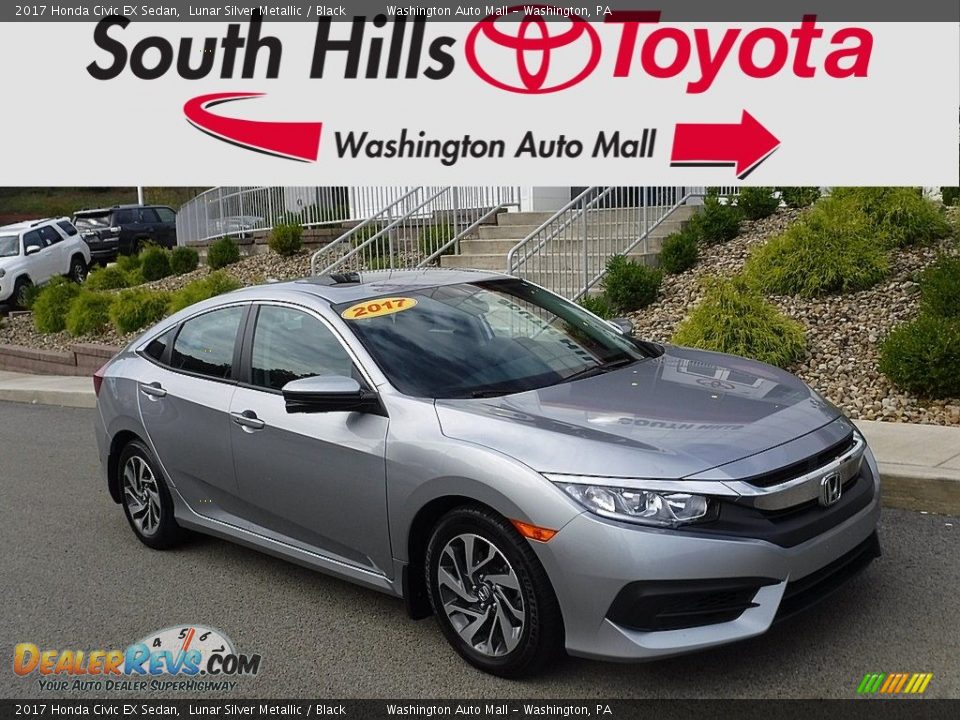 2017 Honda Civic EX Sedan Lunar Silver Metallic / Black Photo #1