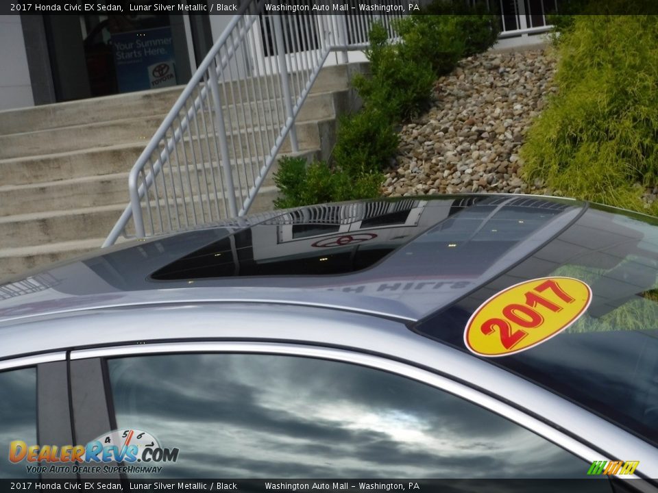 2017 Honda Civic EX Sedan Lunar Silver Metallic / Black Photo #3