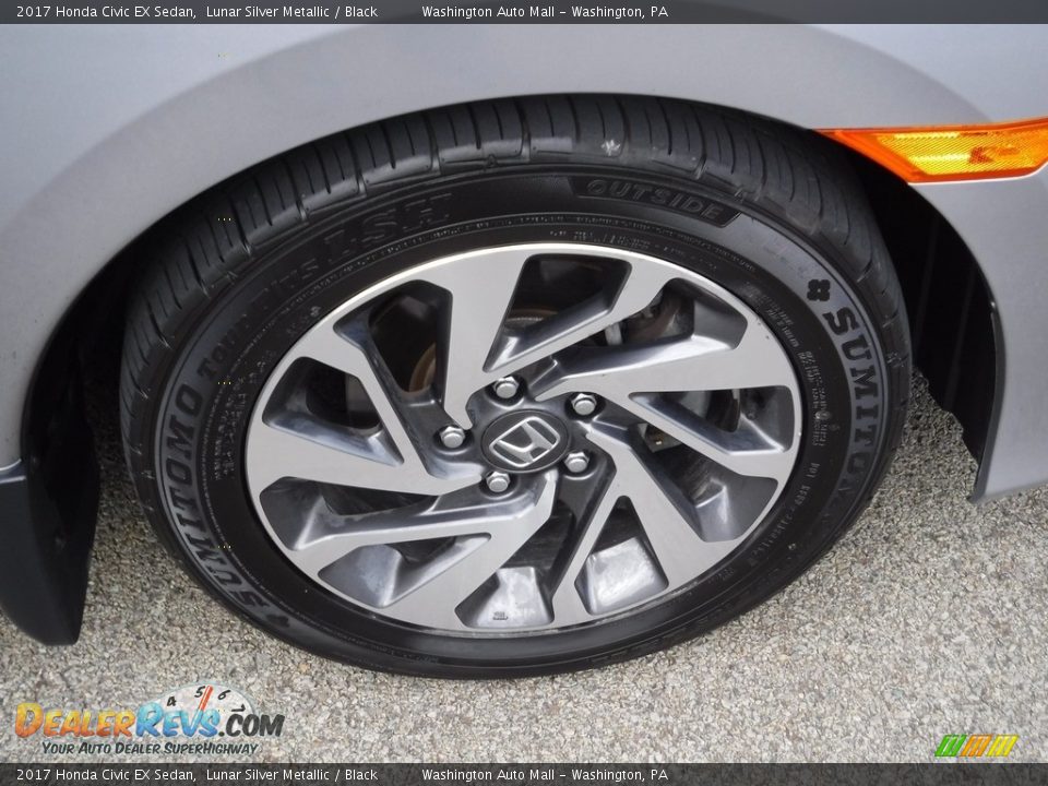 2017 Honda Civic EX Sedan Lunar Silver Metallic / Black Photo #4