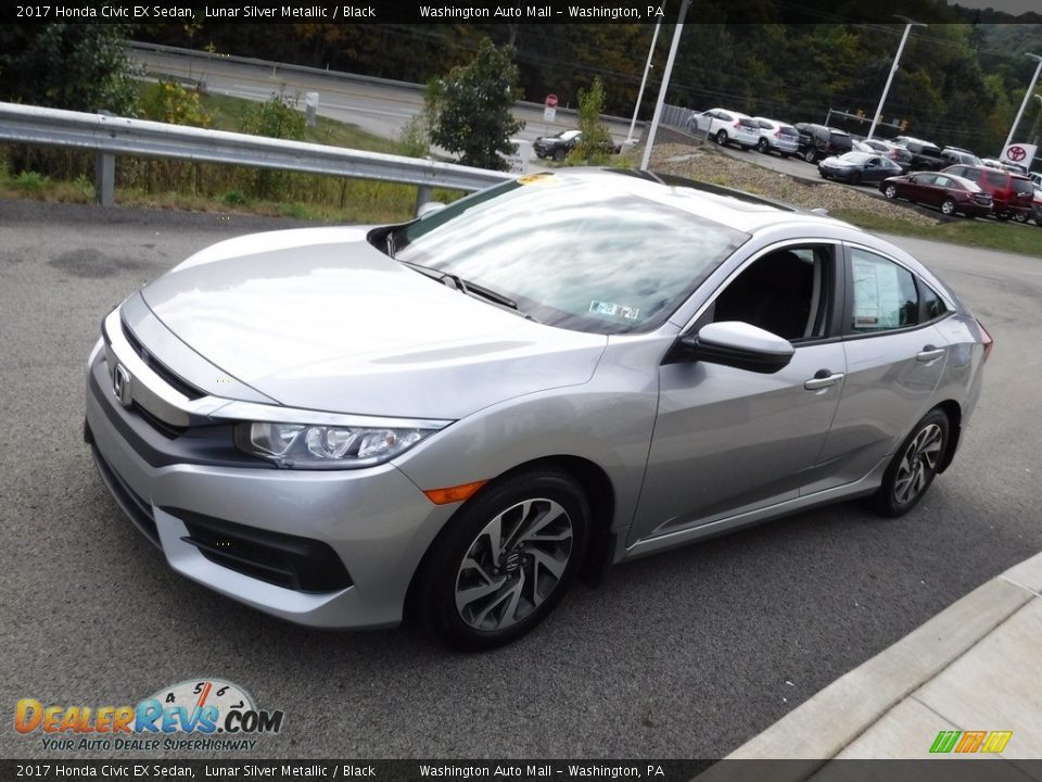 2017 Honda Civic EX Sedan Lunar Silver Metallic / Black Photo #6