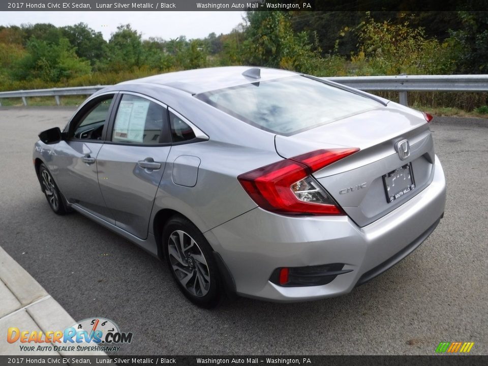 2017 Honda Civic EX Sedan Lunar Silver Metallic / Black Photo #7