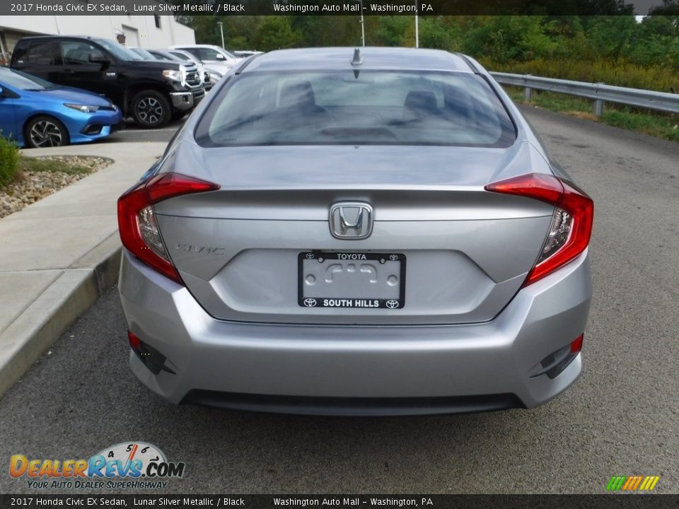2017 Honda Civic EX Sedan Lunar Silver Metallic / Black Photo #8