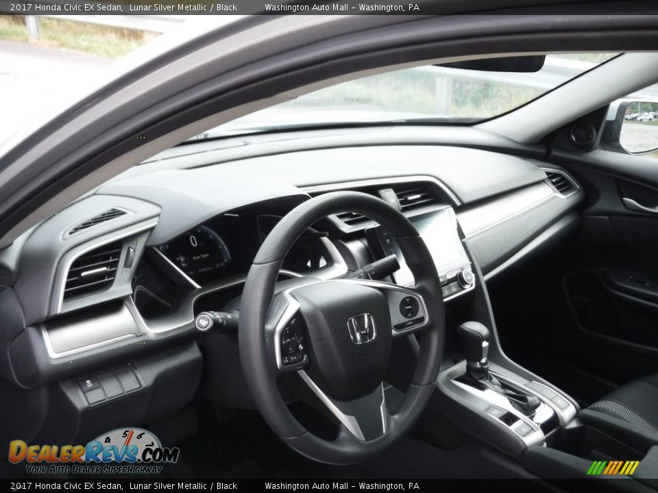 2017 Honda Civic EX Sedan Lunar Silver Metallic / Black Photo #11