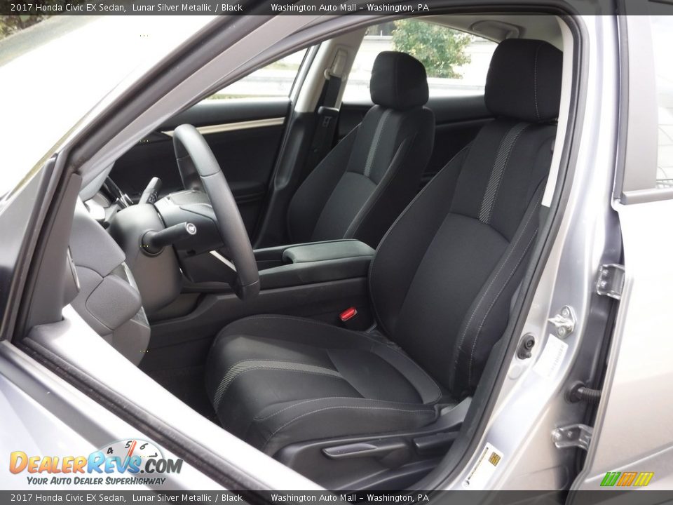 2017 Honda Civic EX Sedan Lunar Silver Metallic / Black Photo #12