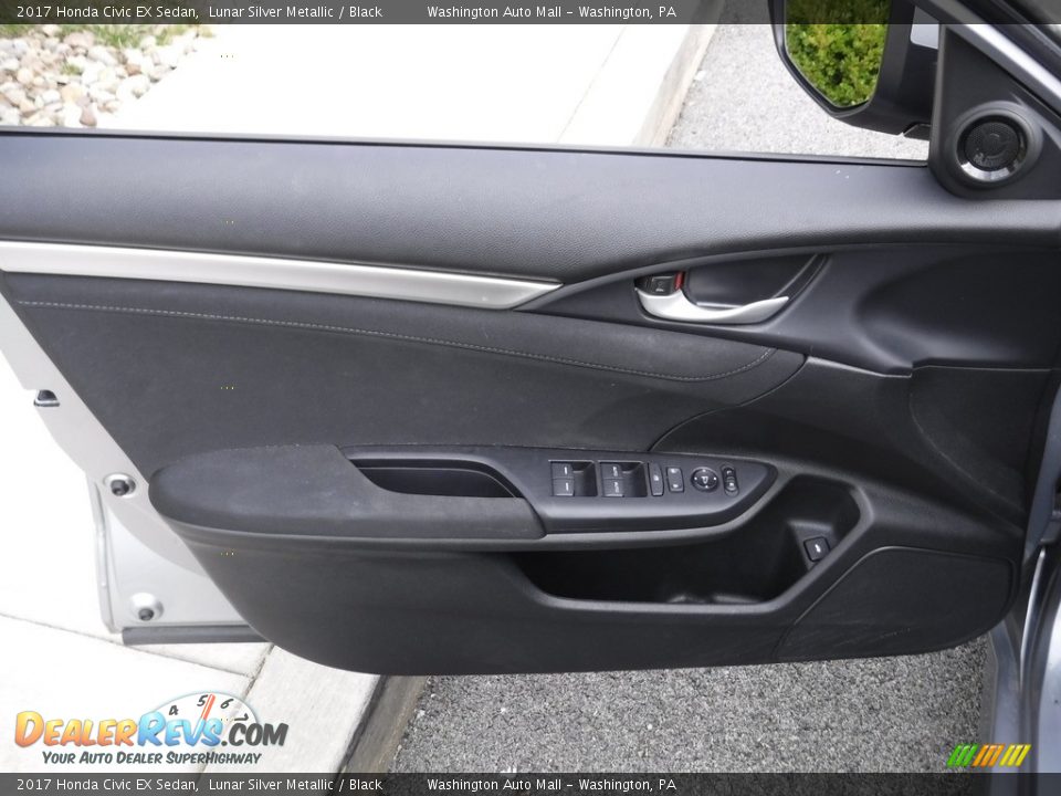2017 Honda Civic EX Sedan Lunar Silver Metallic / Black Photo #13