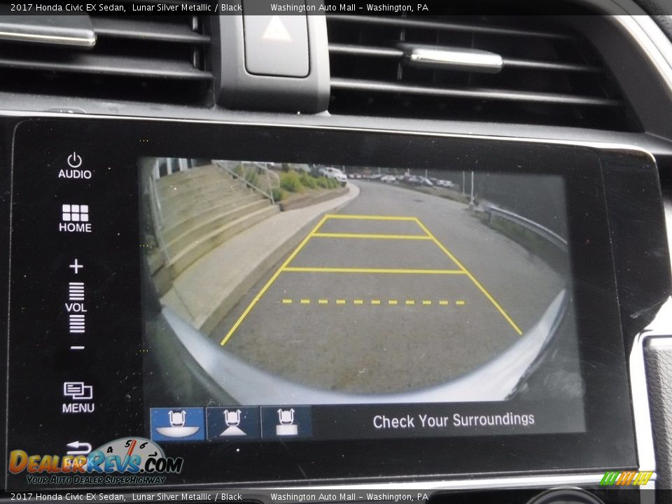 2017 Honda Civic EX Sedan Lunar Silver Metallic / Black Photo #17
