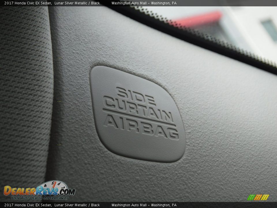 2017 Honda Civic EX Sedan Lunar Silver Metallic / Black Photo #18